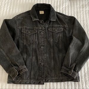 Gap Boxy Washed Black Denim Jacket